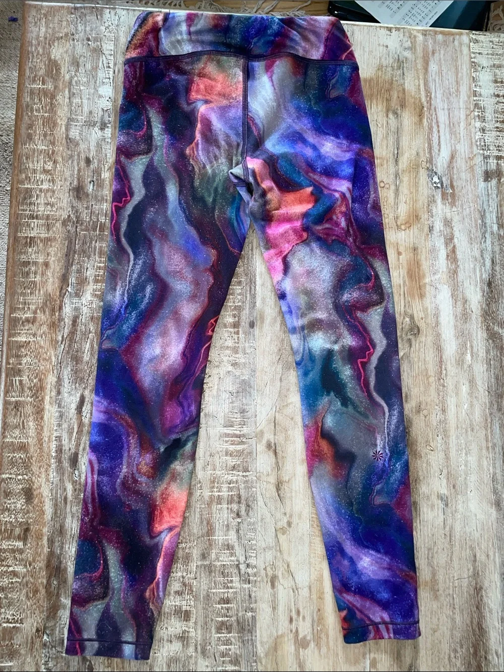 Athleta Kids Printed Chit Chat Leggings set of 2